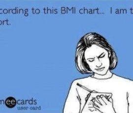 And the BMI chart says…......