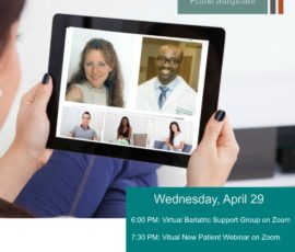April 29, 2020: Bariatric Support Group & New Patient Seminar