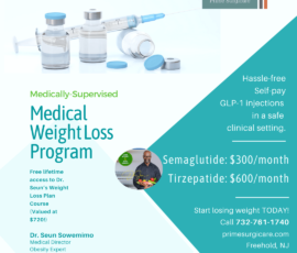 GLP-1 Medical Weight Loss Now Available at Prime Surgicare