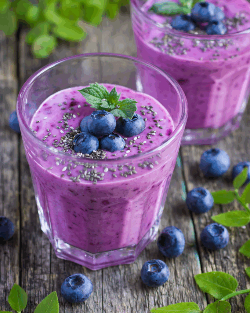 Weight loss expert dr. seun sowemimo recommends a plant-based diet including the blueberry smoothie